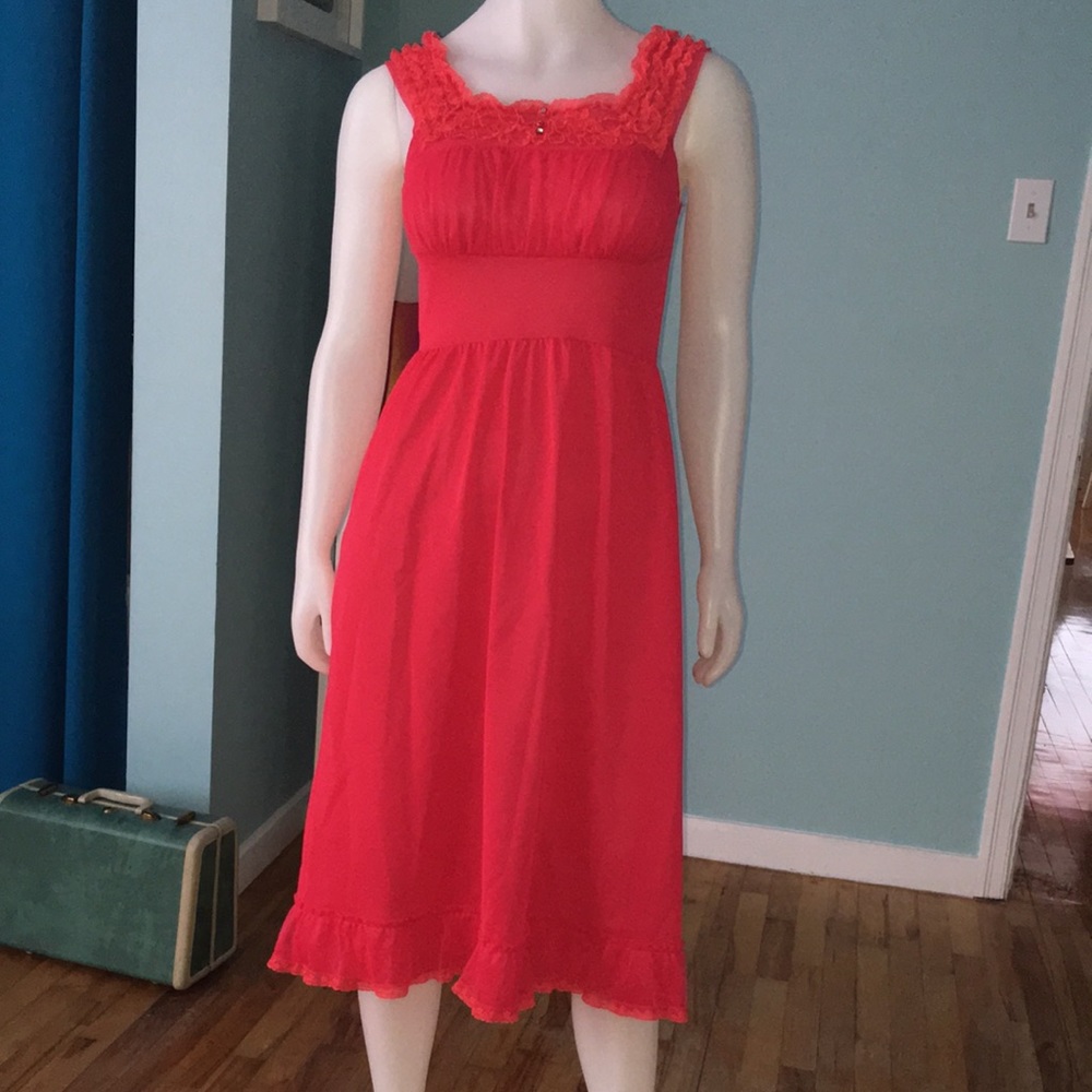 Vintage red nightgown